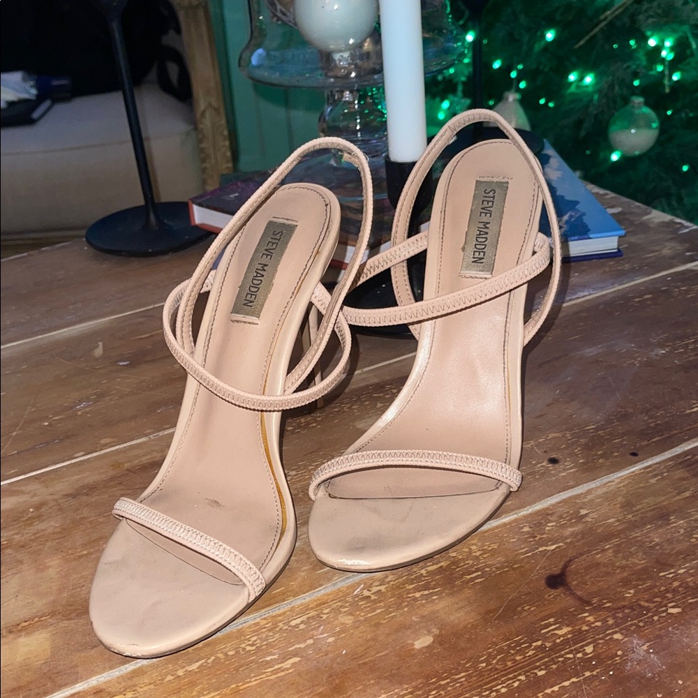 Steve Madden Nude Strappy Heels